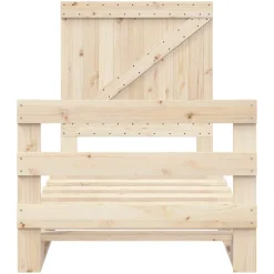Łóżko Drewniane Rama Łóżka Sofa Brązowe Do Sypialni Pokoju 90x200 cm