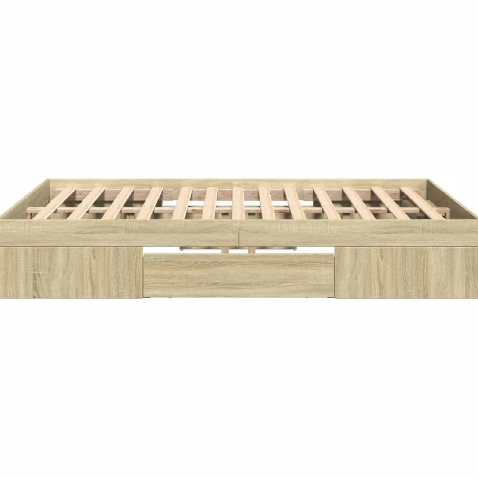 Łóżko Drewniane Rama Łóżka Sofa Brązowe Do Sypialni Pokoju 140x190 cm