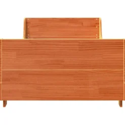 Łóżko Drewniane Rama Łóżka Sofa Brązowe Do Sypialni Pokoju 90x190 cm