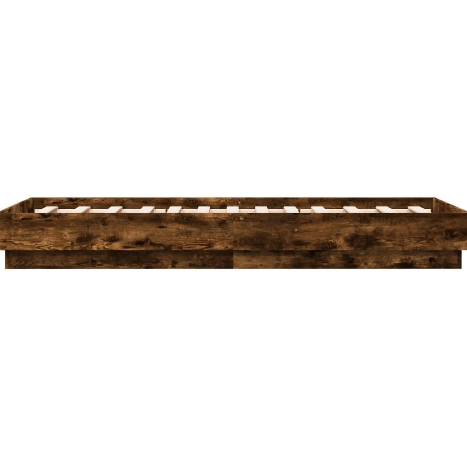 Łóżko Drewniane Rama Łóżka Sofa Brązowe Do Sypialni Pokoju LED 75x190 cm