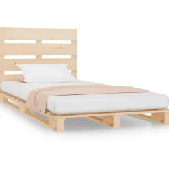 Łóżko Drewniane Rama Łóżka Sofa Brązowe Do Sypialni Pokoju 90x200 cm