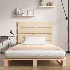 Łóżko Drewniane Rama Łóżka Sofa Brązowe Do Sypialni Pokoju 90x200 cm