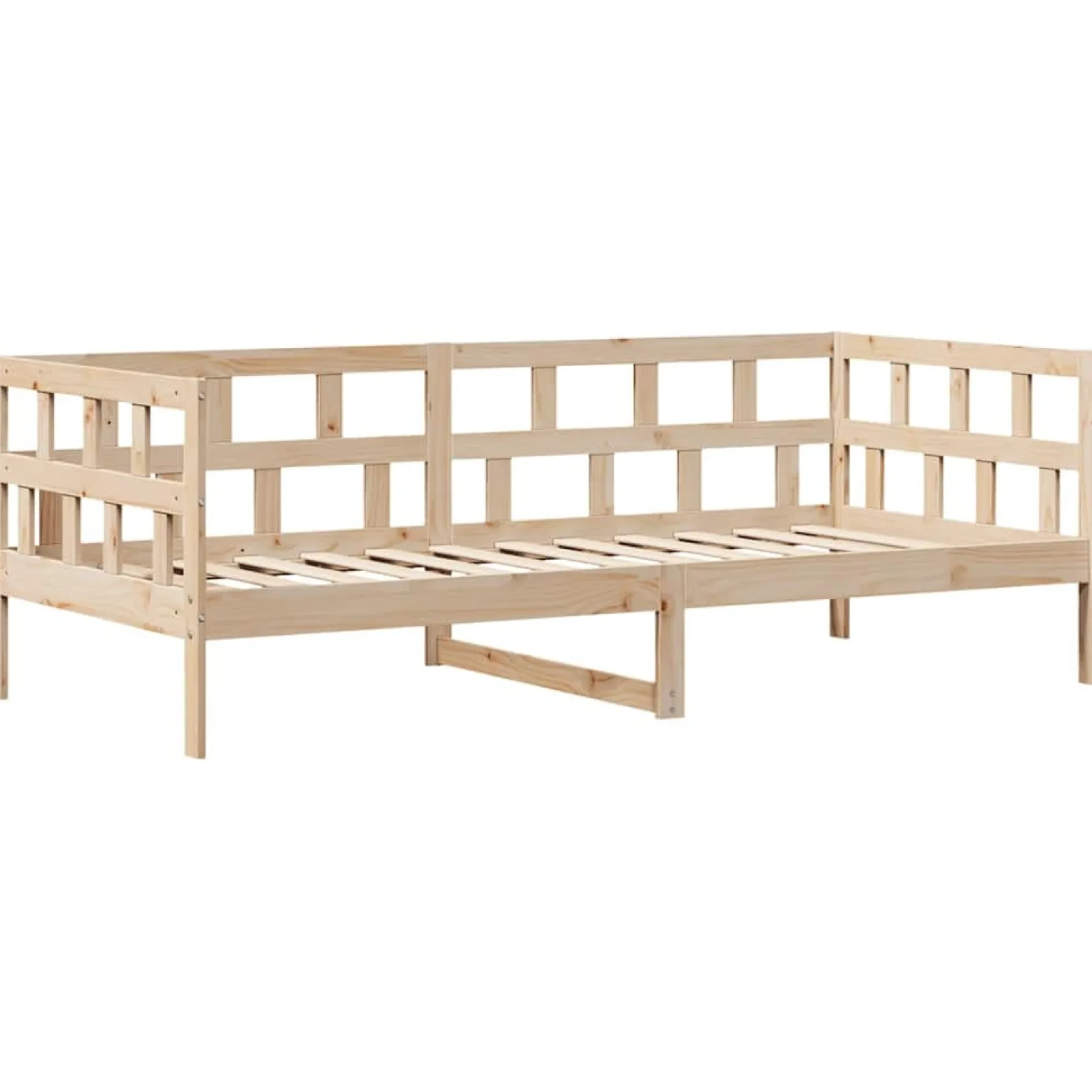 Łóżko Drewniane z Szufladami Rama Łóżka Ze Stelażem Brązowa 90x190 cm