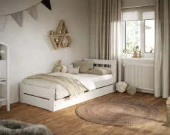 Łóżko dziecięce EMIL 160x80 białe bez szuflady/bez materaca