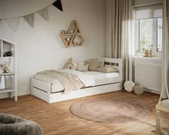 Łóżko dziecięce EMIL 160x80 białe bez szuflady/bez materaca