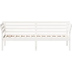 Łóżko dzienne bez materaca białe 90x190 cm drewno sosnowe