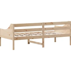 Łóżko Dzienne Sofa Rama Łóżka Drewniana Brązowa 90x200 cm