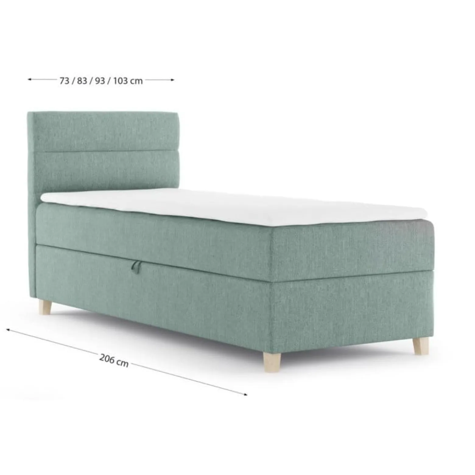 Łóżko kontynentalne DONNA MINI jednoosobowe 90 cm