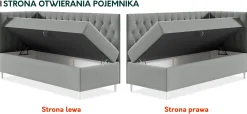 Łóżko kontynentalne Filip Junior 3 90x200, Strona: Lewa
