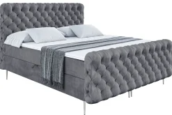 Łóżko kontynentalne - pojemnik, materac, nóżki BOXI8-FS-Z 120x200 cm