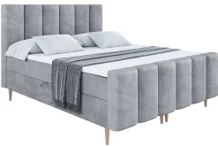 Łóżko kontynentalne - pojemnik, materac, nóżki BOXI1-FD-Z 120x200 cm