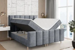 Łóżko kontynentalne - pojemnik, materac, nóżki BOXI1-FD-Z 120x200 cm