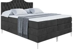 Łóżko kontynentalne - pojemnik, materac, nóżki VILA-1-FS KING 120x200cm