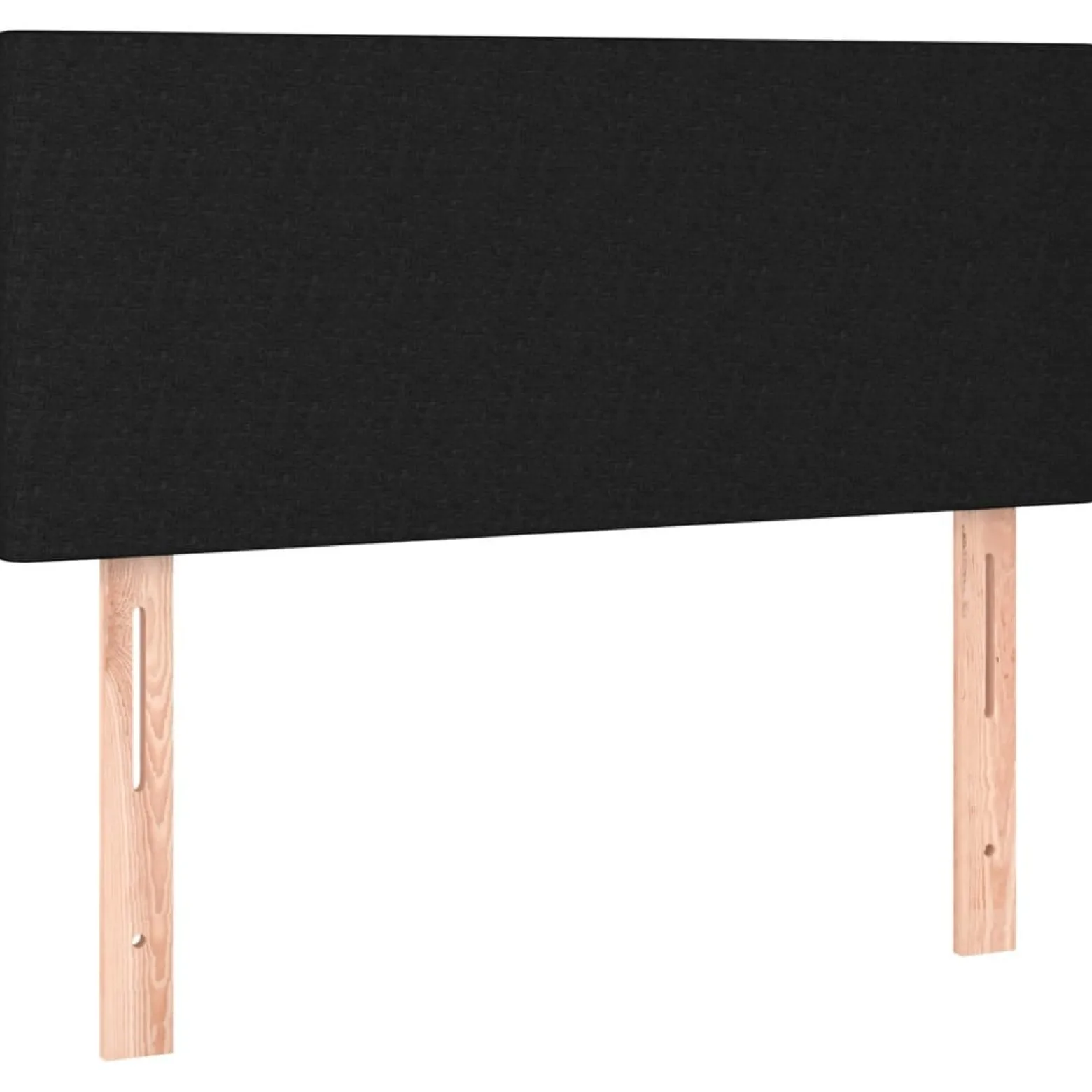 Łóżko kontynentalne z materacem, czarne, 120x200 cm, tkanina
