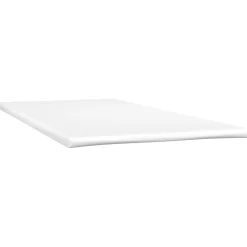 Łóżko kontynentalne z materacem taupe 120x190 cm tkanina