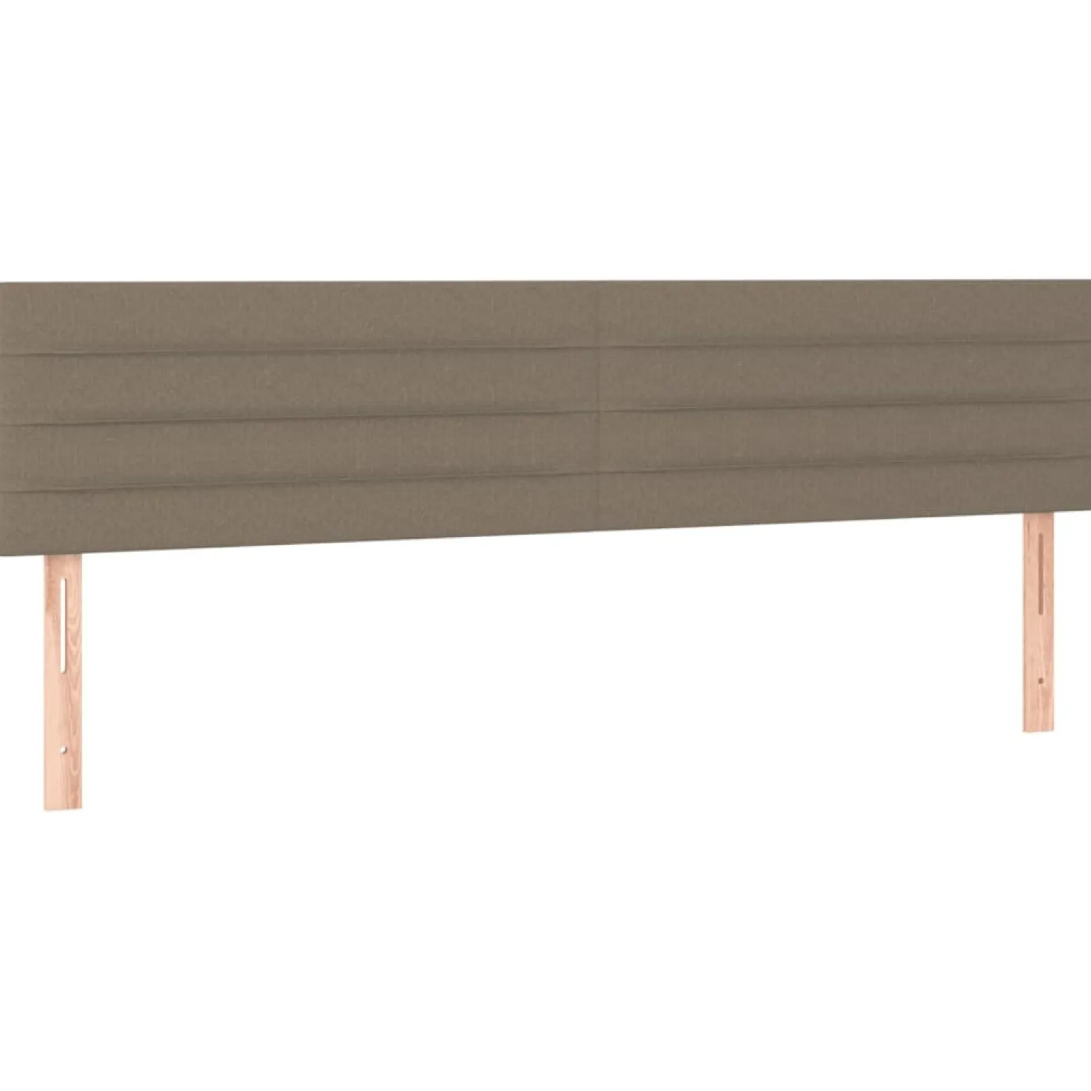 Łóżko kontynentalne z materacem taupe 120x190 cm tkanina