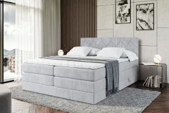 Łóżko kontynentalne z pojemnikiem i materacem H3|H4 CATOR KING 120x200 cm