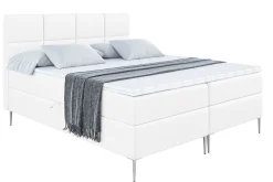 Łóżko kontynentalne z pojemnikiem, materacem i nóżkami ARDENI-FS 120x200 cm