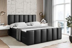 Łóżko kontynentalne z pojemnikiem BOXI1-Z - 120 x 200 cm