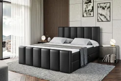 Łóżko kontynentalne z pojemnikiem BOXI1-Z - 120 x 200 cm