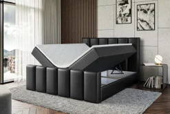 Łóżko kontynentalne z pojemnikiem BOXI1-Z - 120 x 200 cm