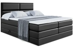 Łóżko kontynentalne z pojemnikiem i materacem H3|H4 AURA KING 120x200 cm
