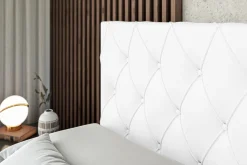 Łóżko kontynentalne z pojemnikiem AMAY-Z KING - 120x200