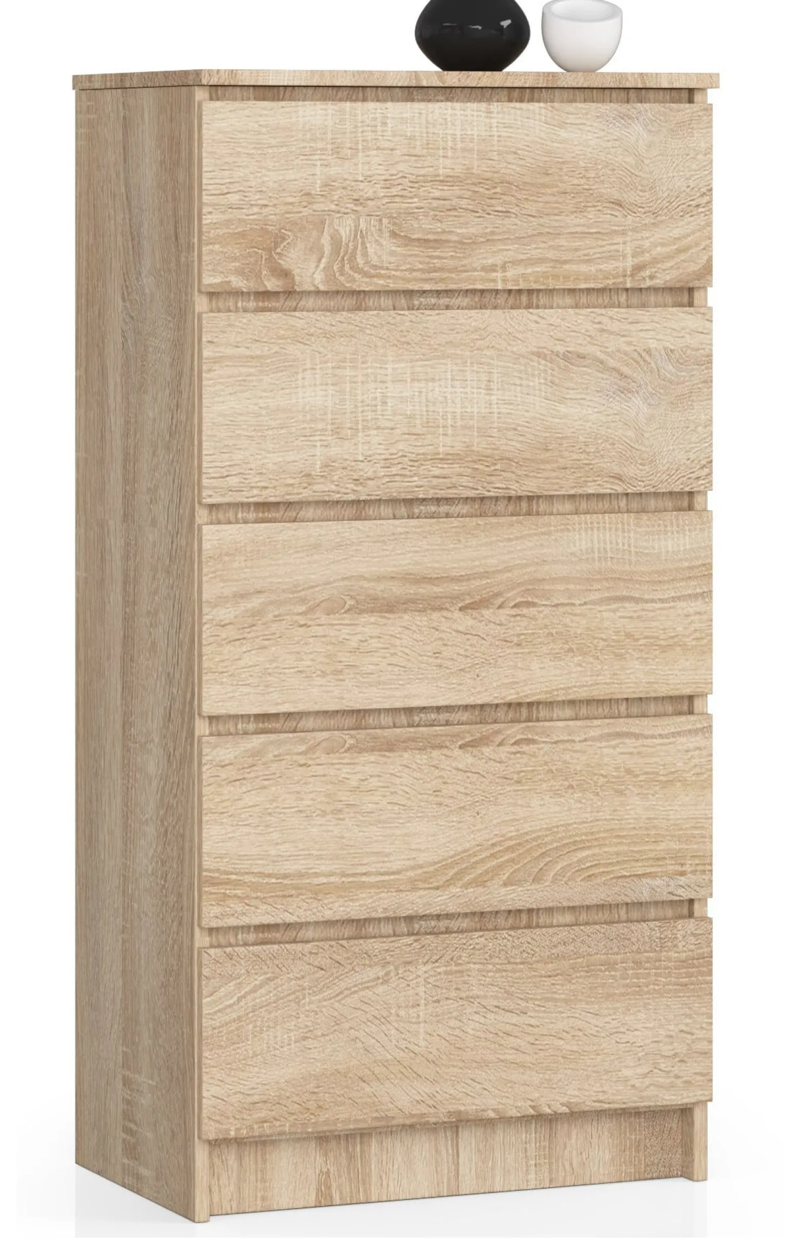 Komoda AKORD K60 Dąb Sonoma 60 cm mat 60x40x121 cm