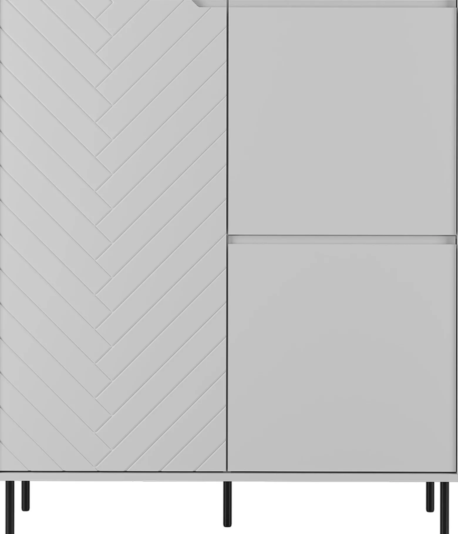 Komoda 102 cm do salonu MIVIO dwudrzwiowa biała