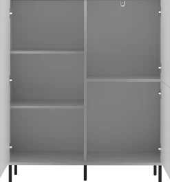Komoda 102 cm do salonu MIVIO dwudrzwiowa biała