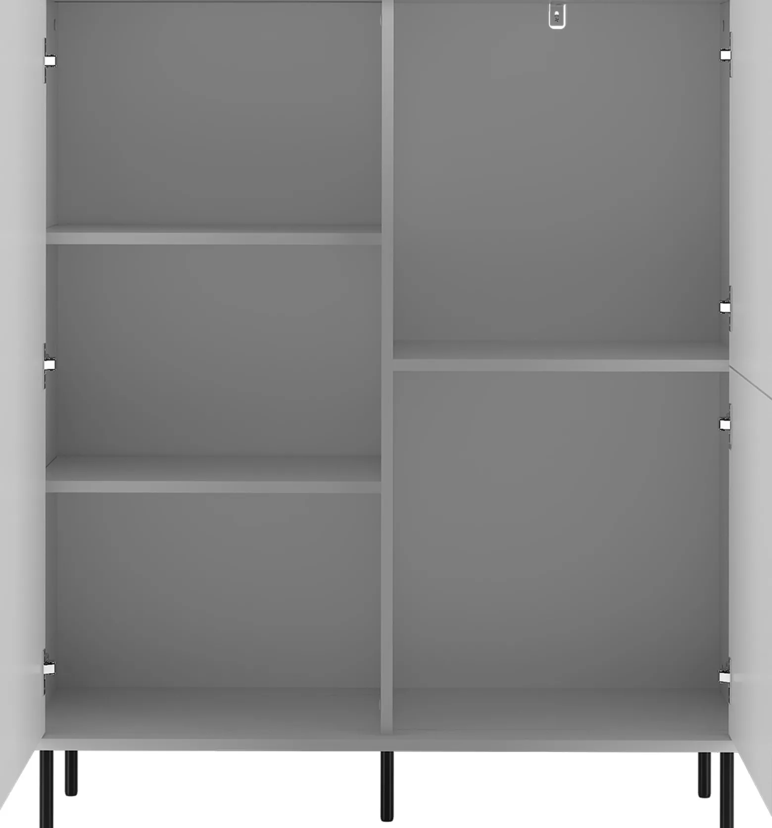 Komoda 102 cm do salonu MIVIO dwudrzwiowa biała