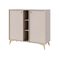 Komoda dwudrzwiowa do salonu Sakai 1 2F T822 Beżowy