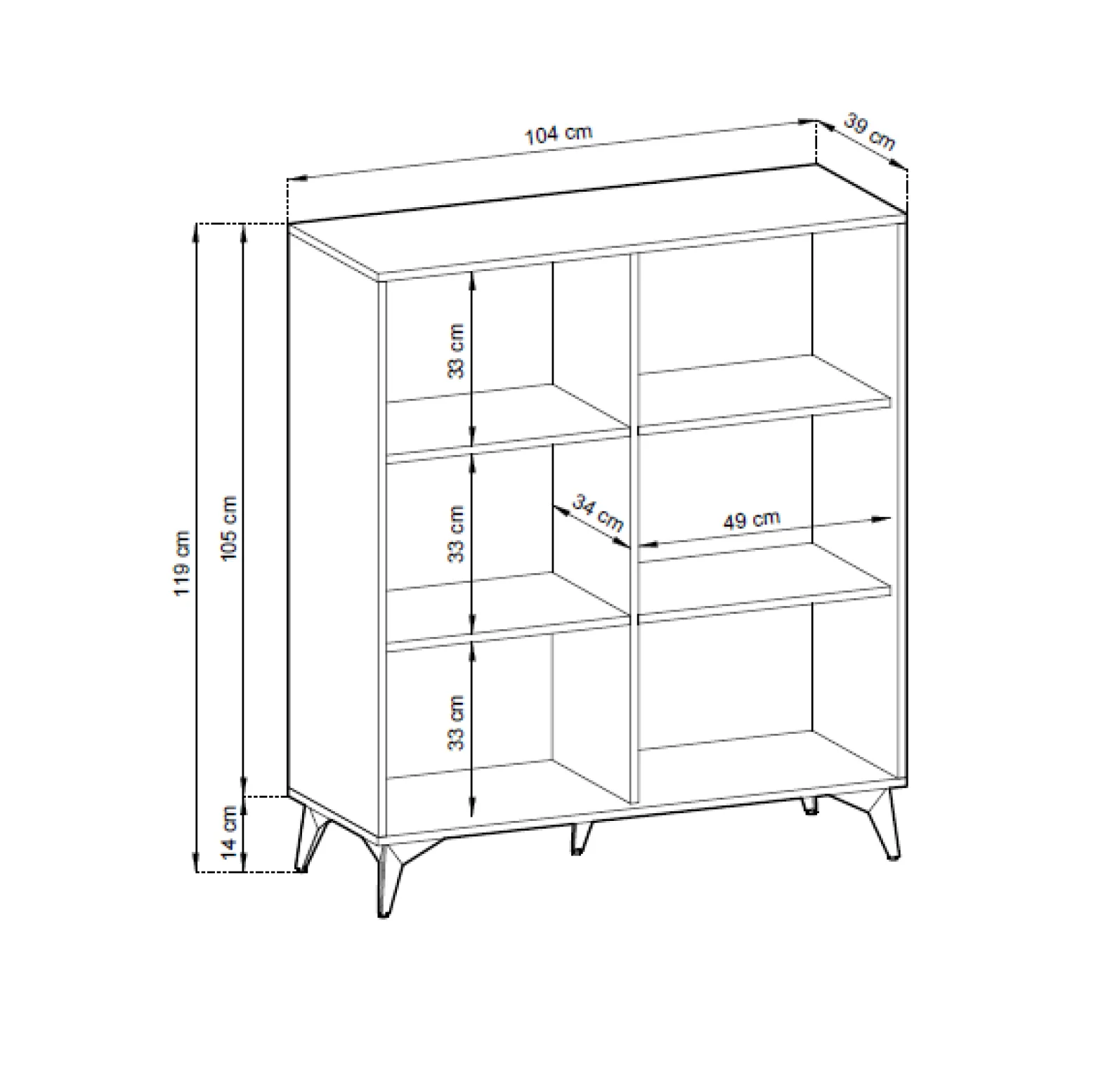 Komoda Loft Salon DIAMOND KD104