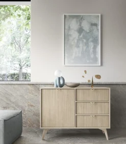 Komoda Lugano Wood 3 szuflady, 1 szafka