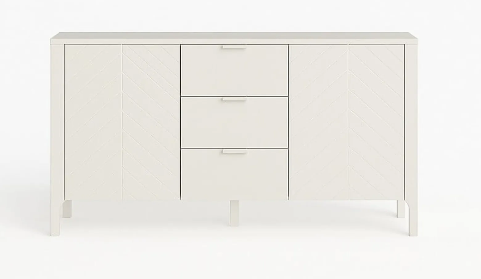 Komoda MALUBA 153 cm kaszmir z wzorem JODEŁKI