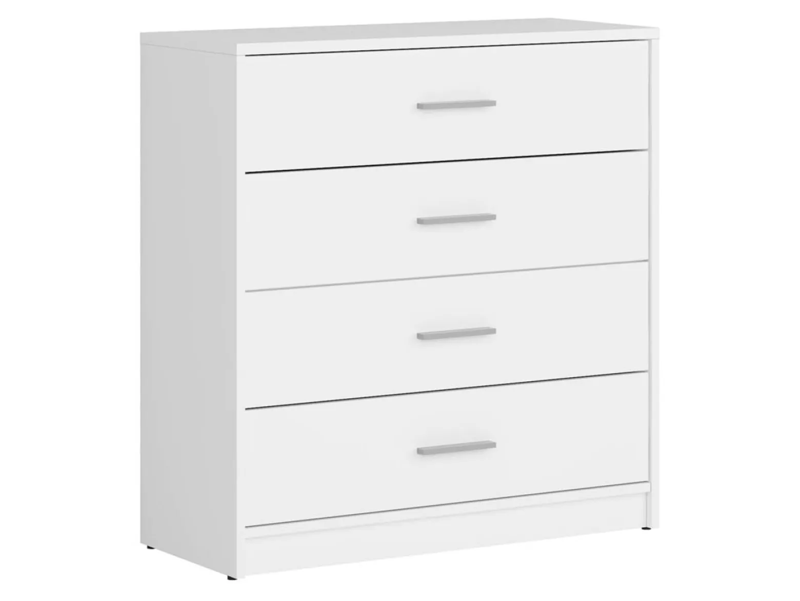 Komoda Nepo Plus 80 cm z 4 szufladami biały