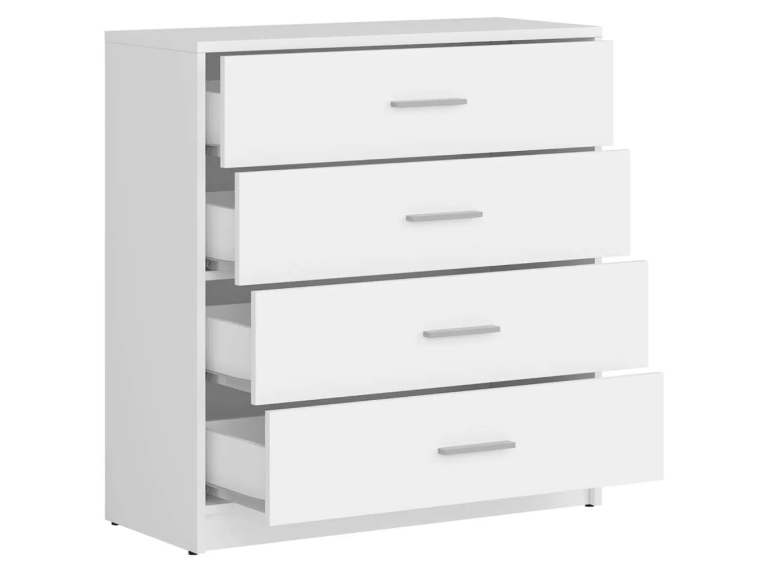 Komoda Nepo Plus 80 cm z 4 szufladami biały