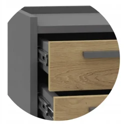 Komoda szafka ALTIVO 2SW2SN artisan-antracyt 2 szuflady wysokie 2 niskie