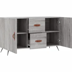 Komoda Szafka Stolik Półki Do Salonu Pokoju Szary Mat 100x36x60 cm