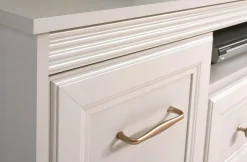 Komoda WINDSOR 135 6S Cashmere Frezowane Fronty Dębowe Nogi