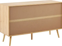 Komoda z 6 szufladami rattan plecionka boho