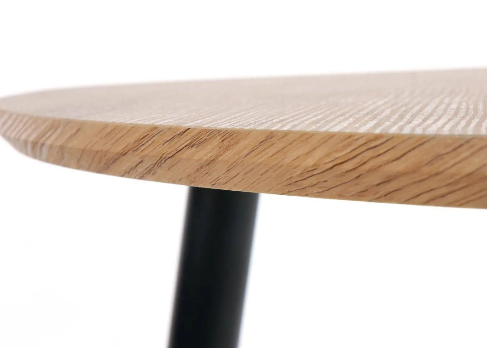 Komplet 2 stolików Nicea Dąb 60x60x49 40x40x41 cm do salonu