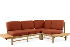 KONSIMO ATREDA Narożnik premium do ogrodu, pomarańczowy, styl Japandi
