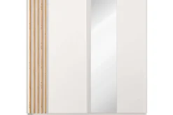 KONSIMO CASTARI Szafa przesuwna z lustrem biały/dąb artisan 200 cm modern