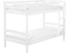 Łóżko piętrowe drewniane 90x200 białe