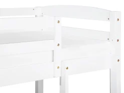 Łóżko piętrowe drewniane 90x200 białe