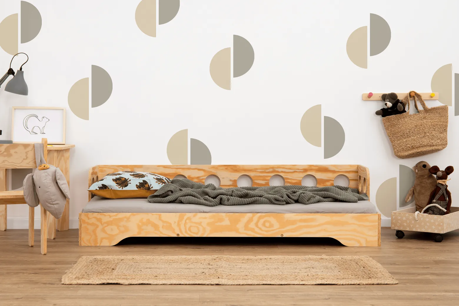 Łóżko pojedyncze drewniane TILA 5S Lakier - SMARTWOOD®