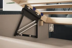 Łóżko tapicerowane BERLIN 90x200 ze stelażem drewnianym