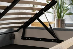 Łóżko tapicerowane INES Slim 90x200 ze stelażem metalowym
