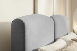 Łóżko tapicerowane INES Slim 90x200 ze stelażem metalowym